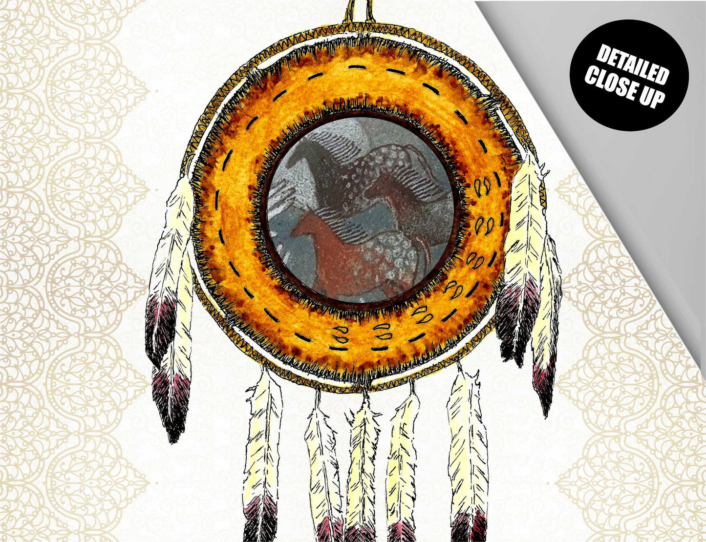 Cherokee Smudging Prayer, Native Americans Wall Art, Native Americans Decor, tapestry, Native American Protective Shield, Prints, Tapestry
