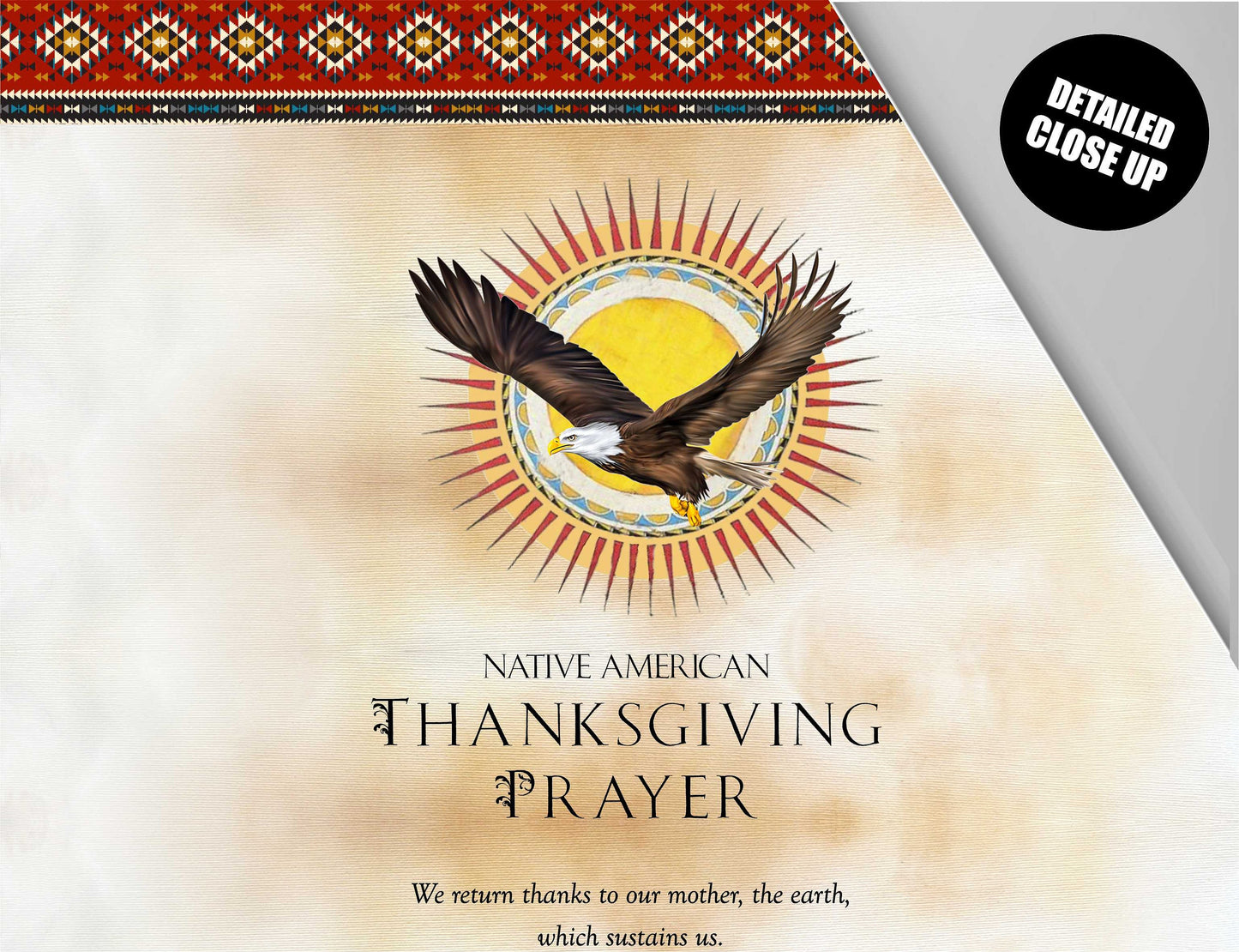 Native Americans Wall Art, Wall Hanging, Thanksgiving Prayer, Eagle Painting, Native Americans Decor, Native Americans Art, Prayer, Tapestry