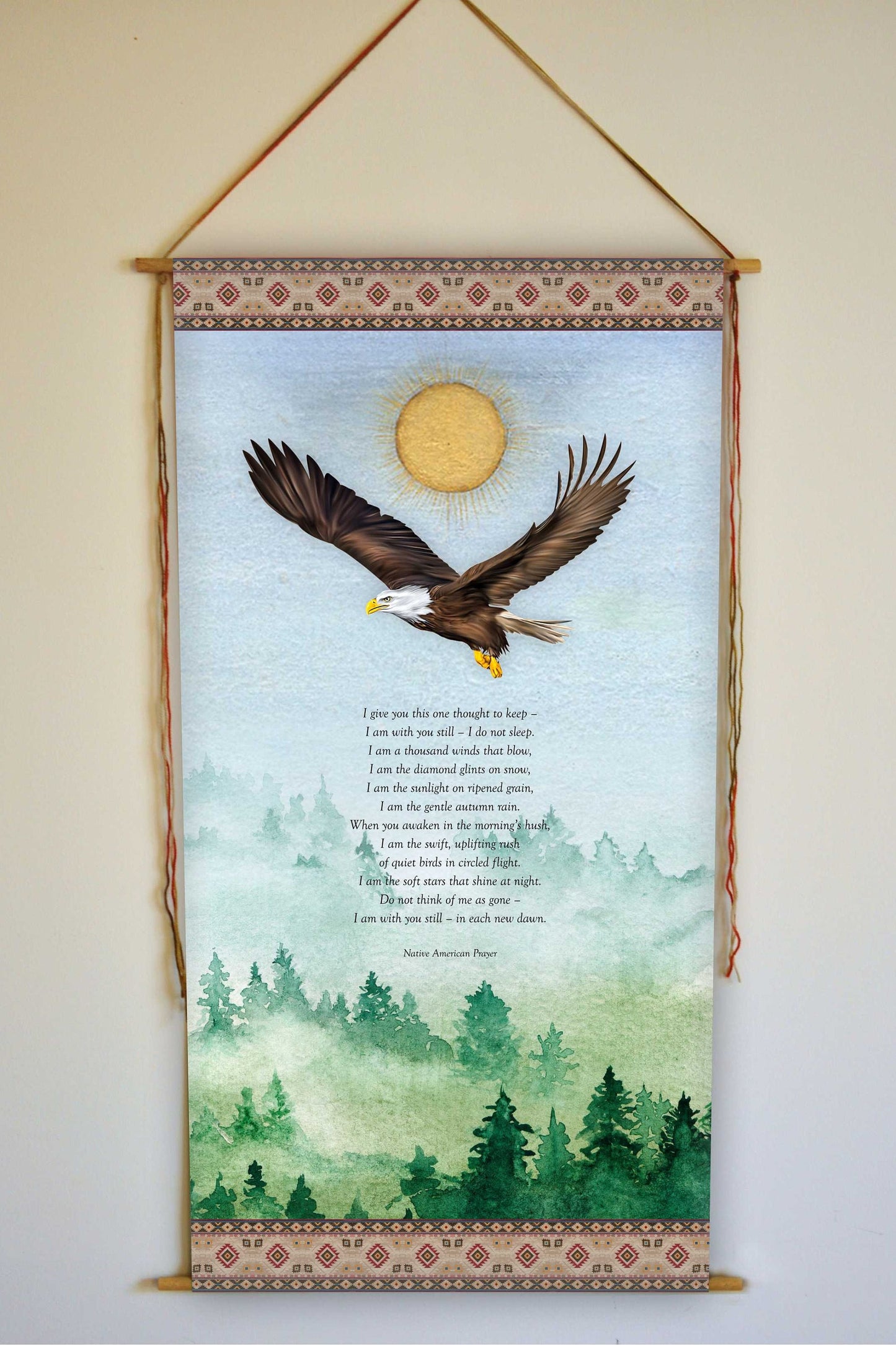 Native American Prayer Quote Print, I Give You This One Thought, Inspirational Gift Wall Art Print, Native Americans Wall Art, Wall Hanging