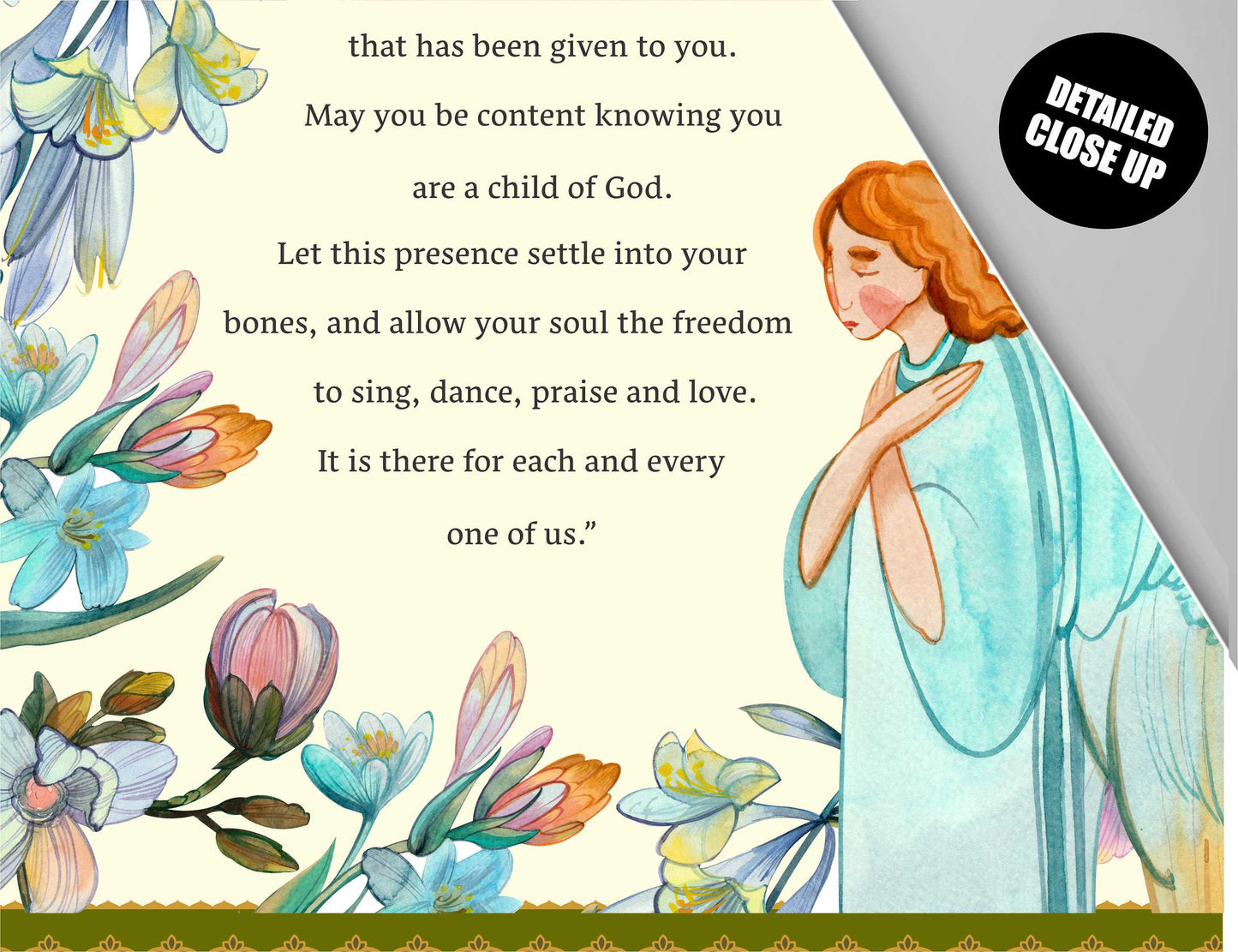 Prayer of St Therese, Wall Hanging, Prayer of St Therese of Lisieux, Prayer for peace, St Therese christian nursery wall art, Tapestry