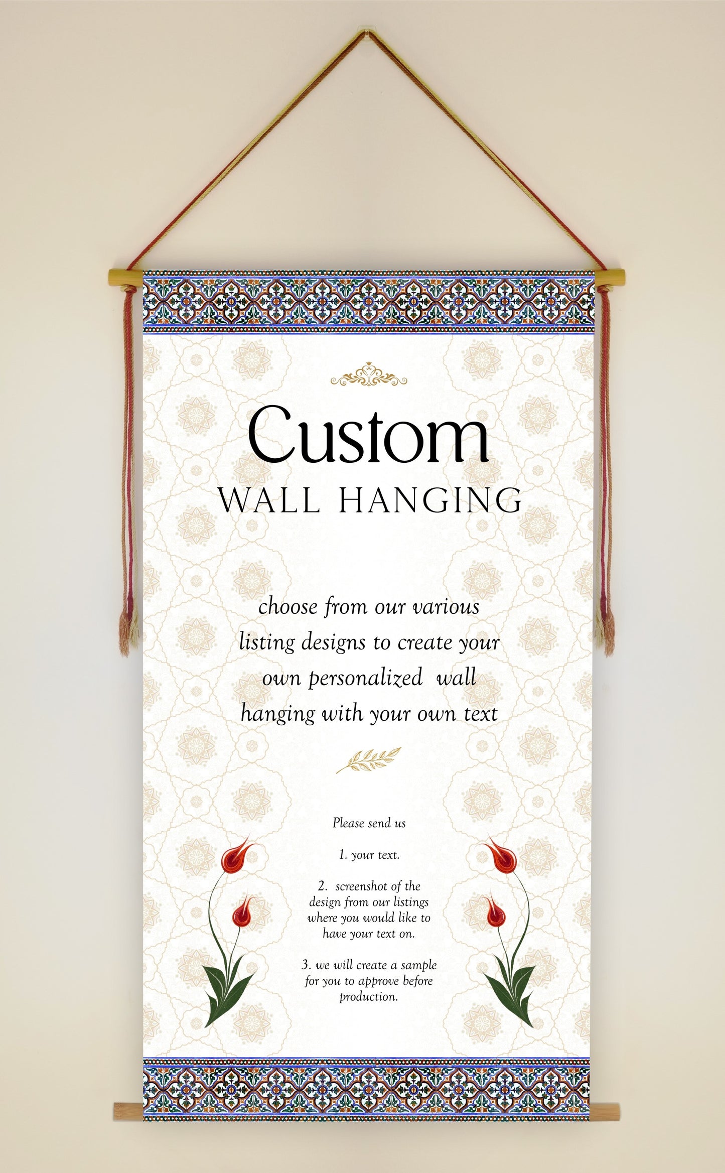 Custom Hanging Signs, custom Wall Hanging, custom scroll, Custom Signs, Custom Prints, custom canvas, Customized Wall Hanging Ready to Hang