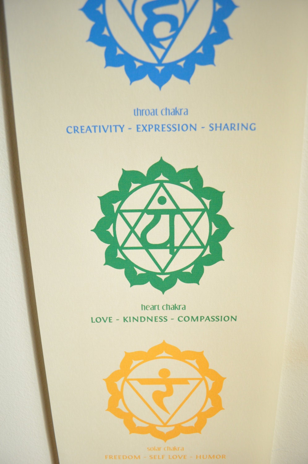 Chakra Banner Mini Size - Chakra Wall Hanging - Chakra Wall Art - Handmade - Chakra Wall Hanging - Yoga gift - Yoga Decor - Chakra Tapestry