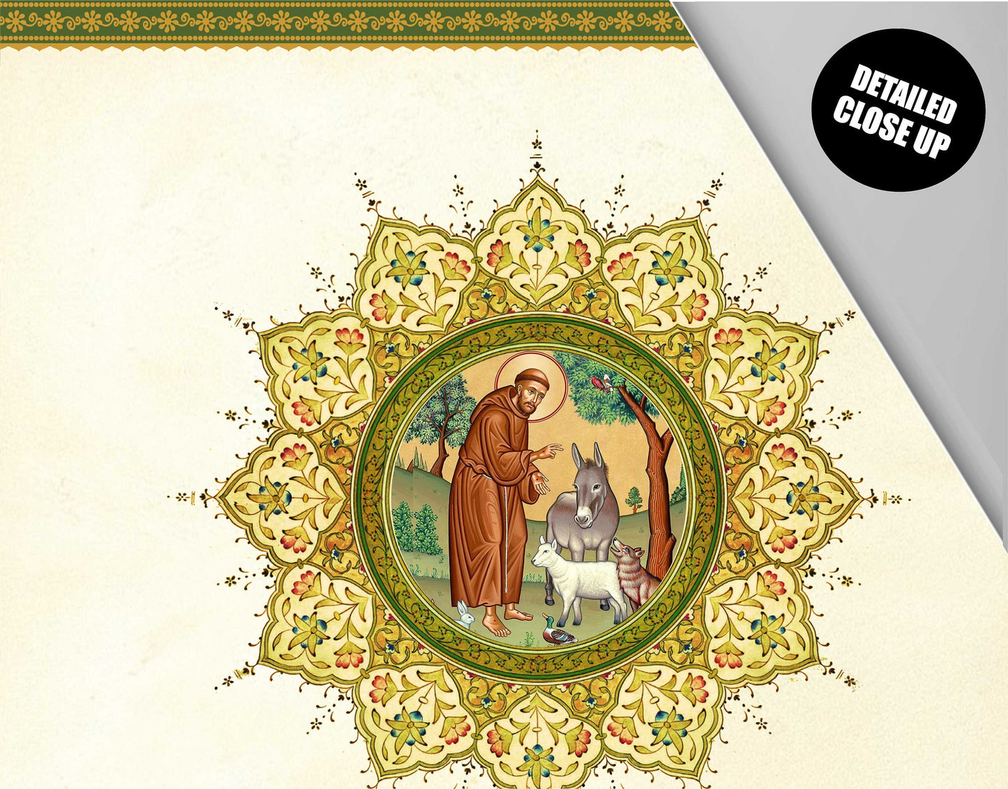 St Francis of Assisi Prayer Wall Hanging, Be praised my Lord Prayer, St Francis of Assisi, Christian Wall Art, Tapestry