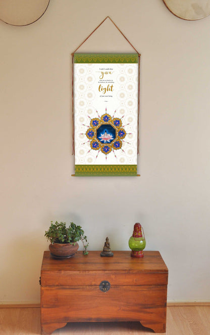 Hafiz - Wall Hanging - I wish i could show you - Hafiz Wall Art - Prints - Inspirational Quote - Hafez  - Sufi art - Mandala Art - Tapestry