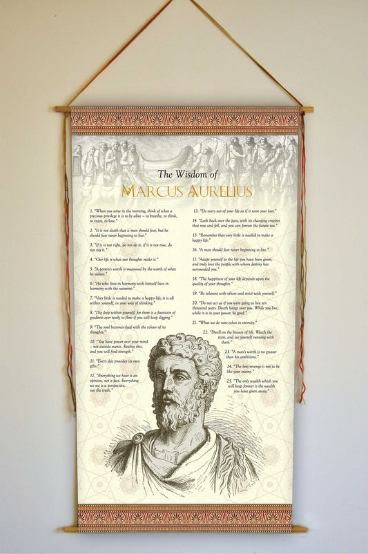 Marcus Aurelius Wall Art, Wall Hanging, Marcus Aurelius Print, Marcus Aurelius Poster, Marcus Aurelius Meditations, Marcus Aurelius Quote