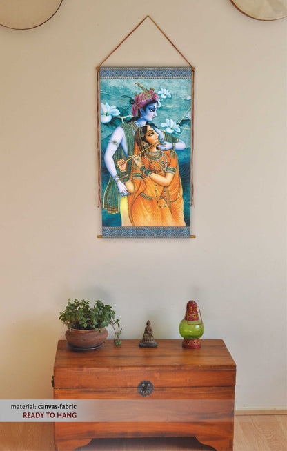 radha krishna painting, radha krishna wall Art, Krishna and Radha, Indian Art, radha krishna print, radha krishna wall decor, tapestry