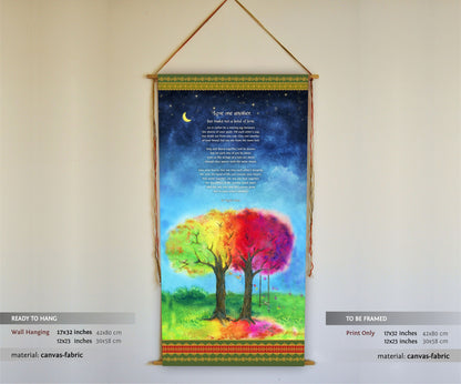 On marriage by kahlil gibran, wall hanging, prints, canvas, Wall art, kahlil gibran, Kahlil Gibran the prophet, ready to hang, tapestry