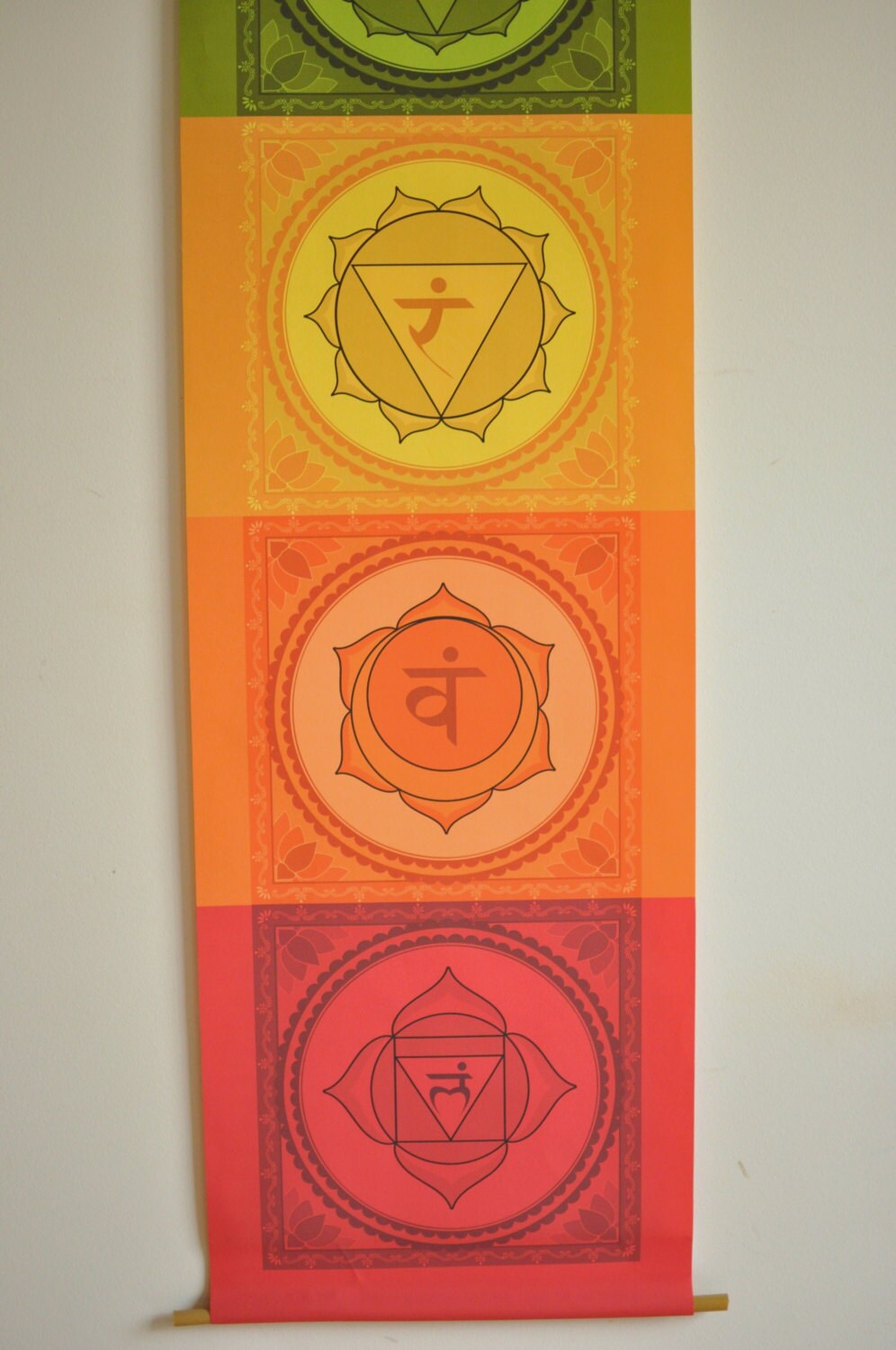 Chakra Banner - Chakra Wall Art - Handmade - Yoga Decor - Chakra Flags - Chakra Art - Meditation Altar - Yoga Gift - Chakra Wall Hanging